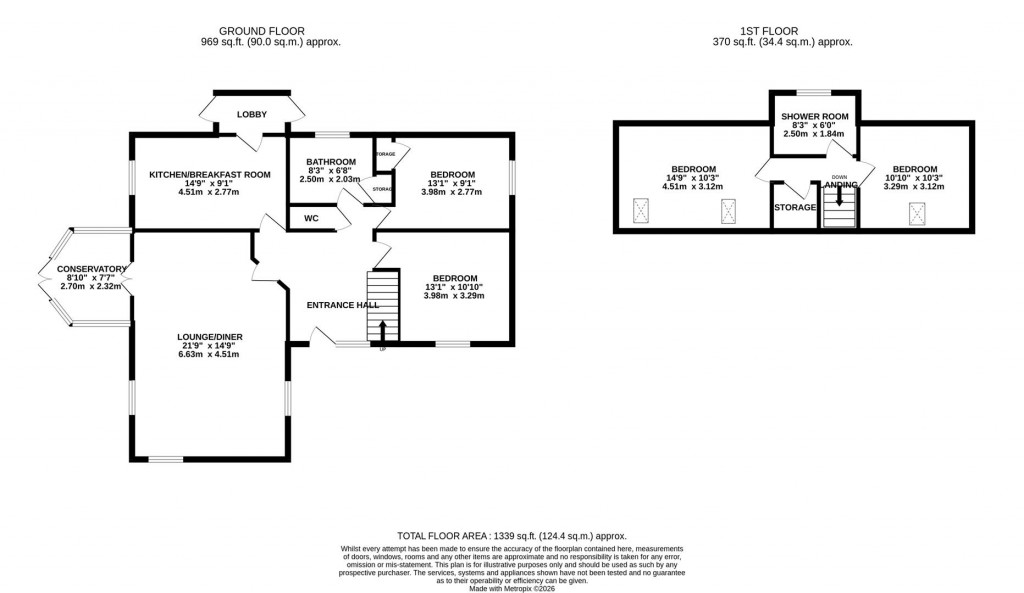Floorplans For Grosvenor Way, Barton Seagrave