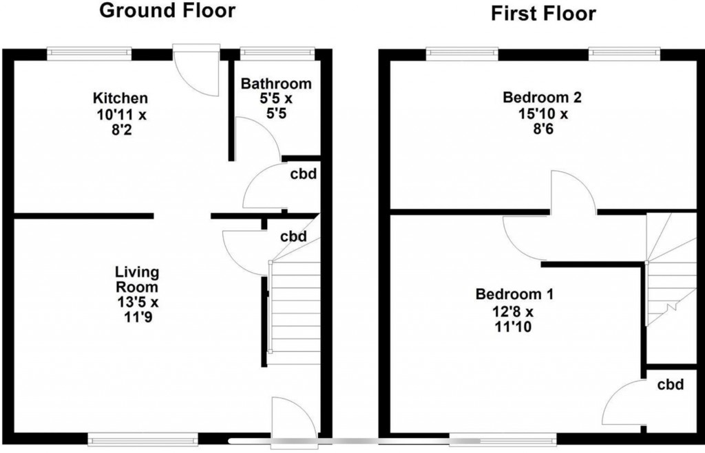 Floorplans For Whitworth Avenue, Corby