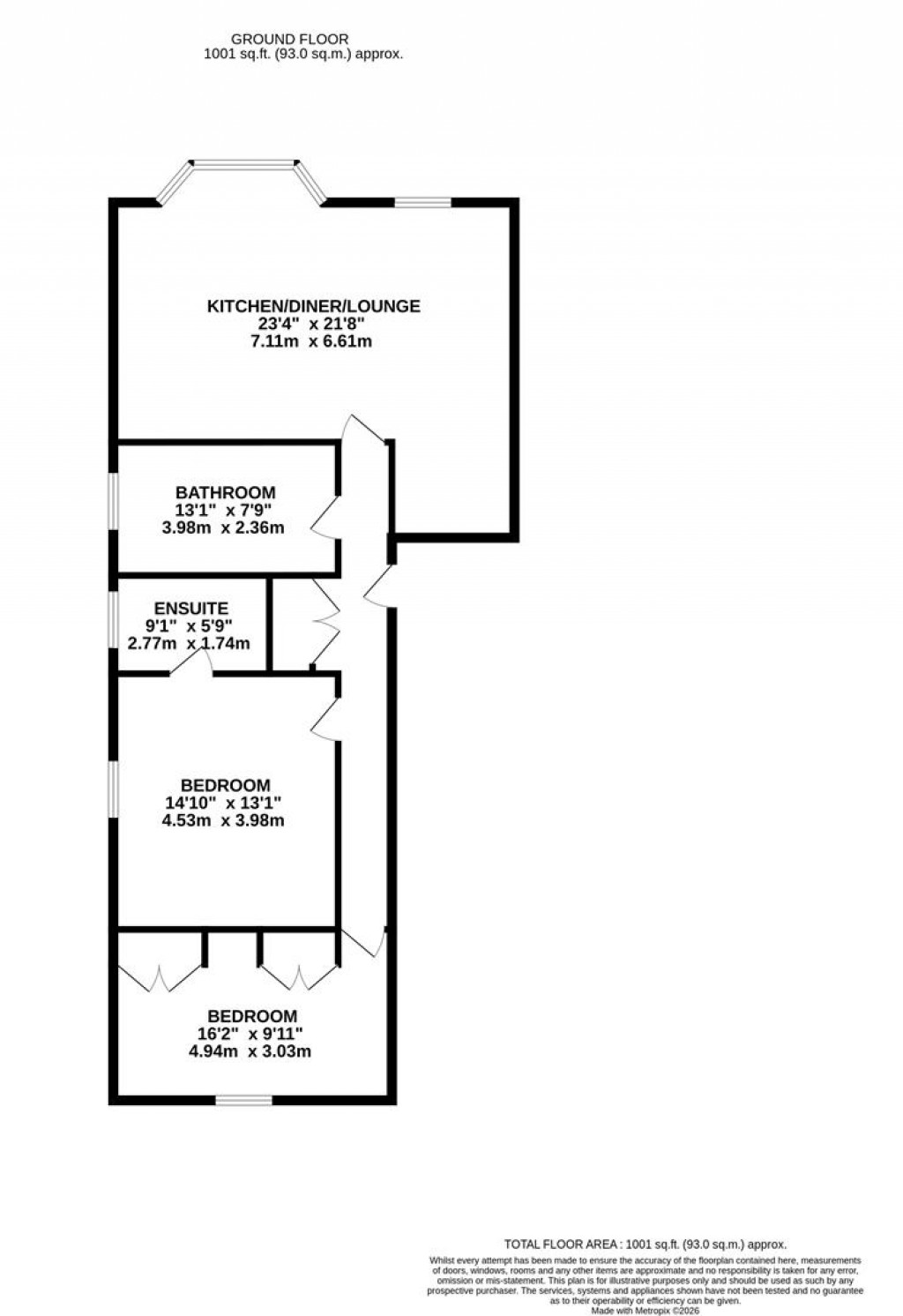 Floorplans For The Laurels, Main Street, Lubenham