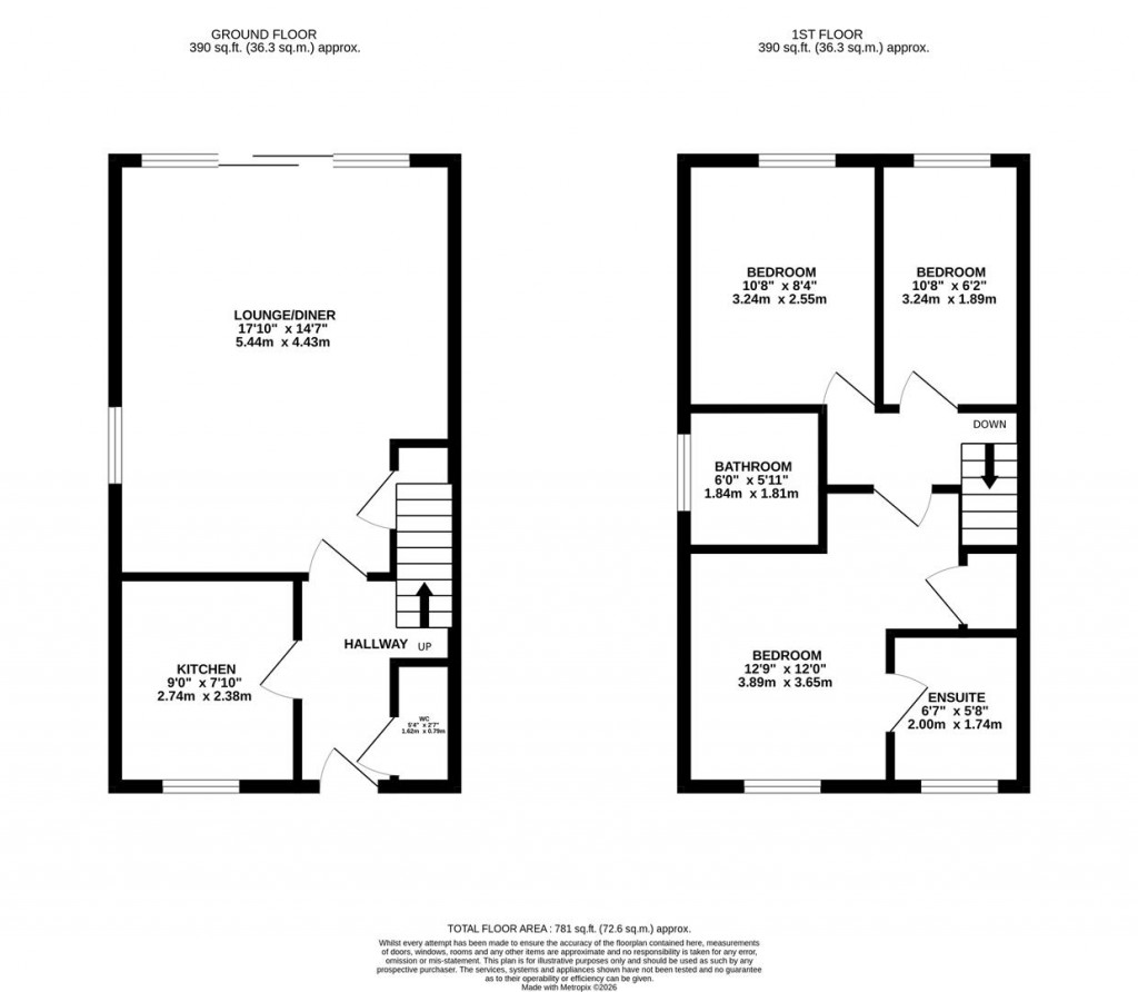 Floorplans For Fotheringhay Road, Wellingborough