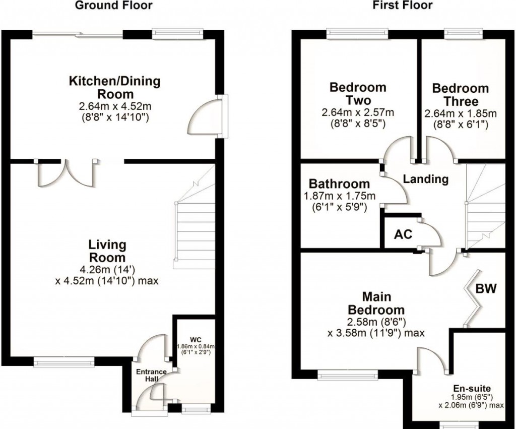 Floorplans For Thatch Meadow Drive, Market Harborough