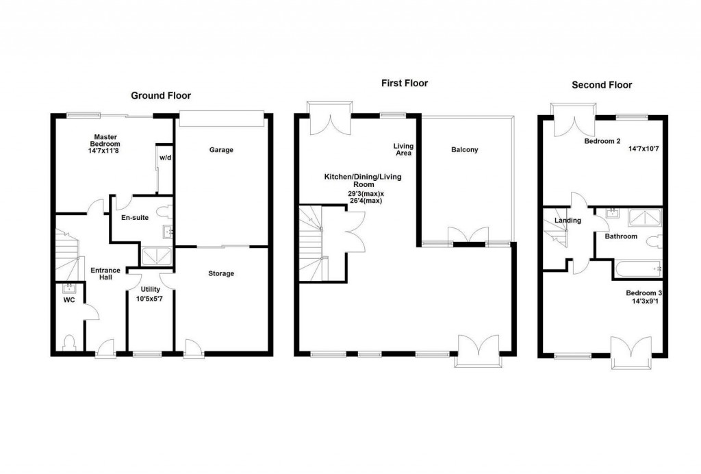 Floorplans For The Avenue, Corby