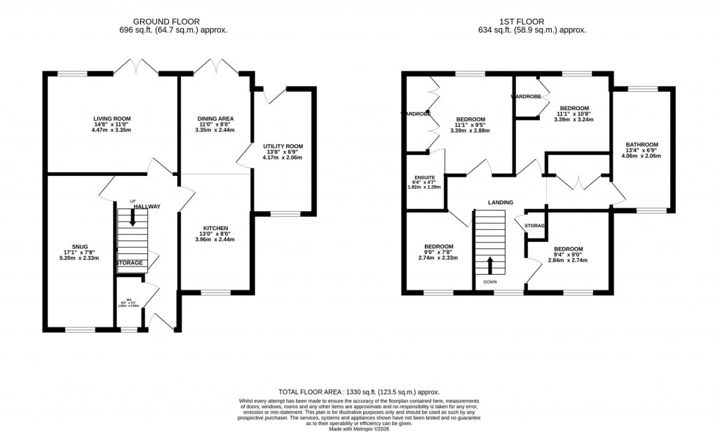 Floorplans For Hinwick Close, Kettering