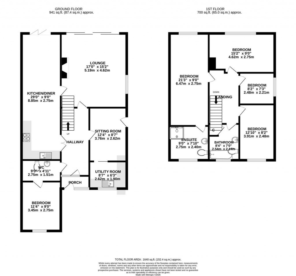 Floorplans For Nether Green, Clipston, Market Harborough