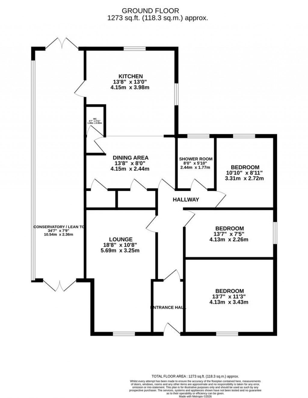 Floorplans For Cromwell Crescent, Market Harborough
