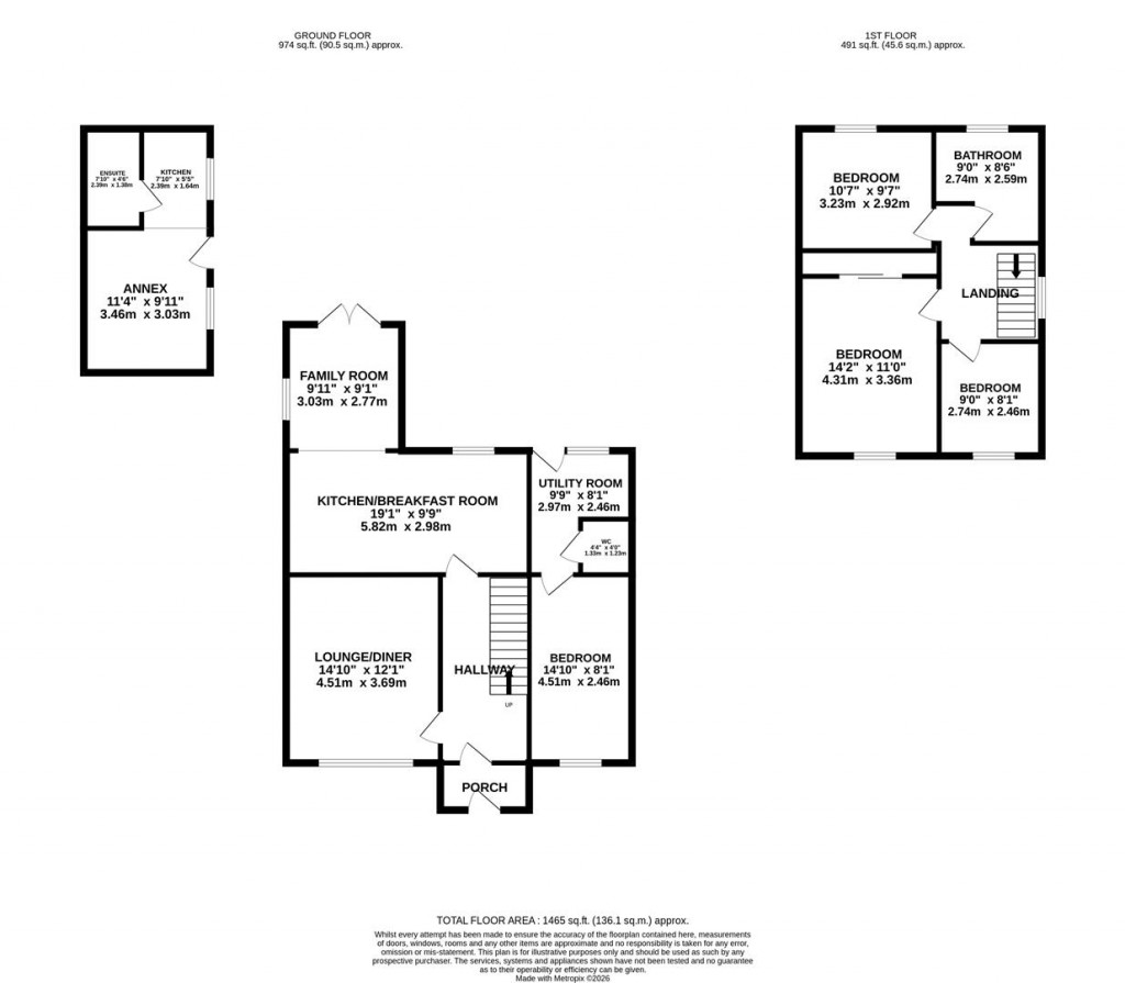 Floorplans For Glyndebourne Gardens, Corby