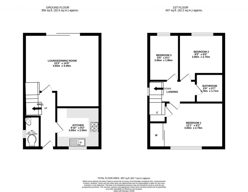 Floorplans For Cromer Road, Finedon, Wellingborough