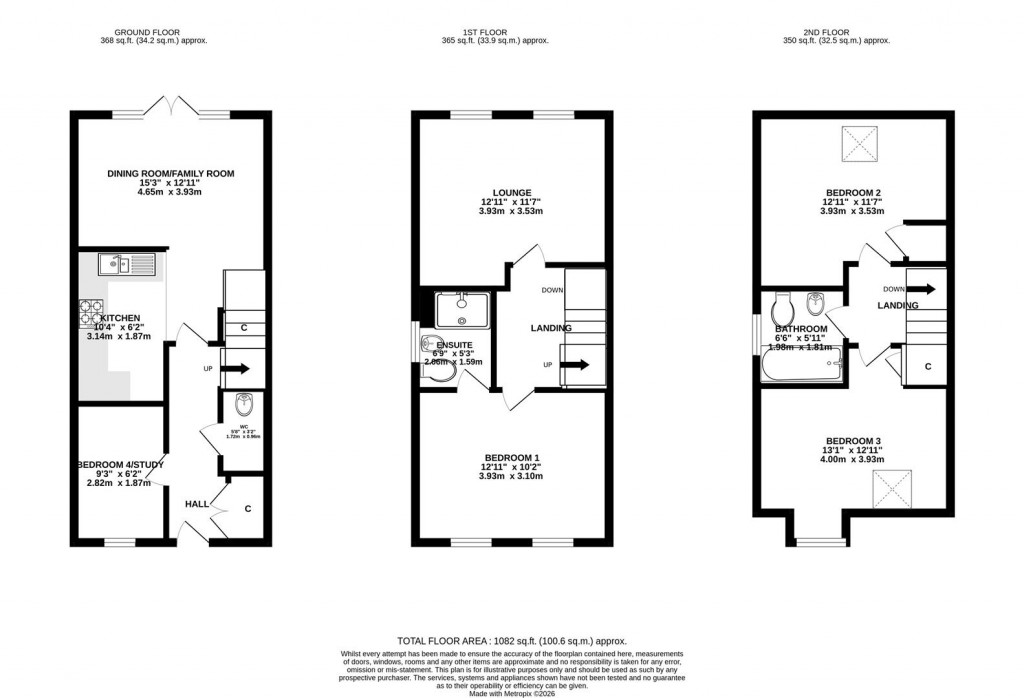Floorplans For Donnington Road, Burton Latimer, Kettering