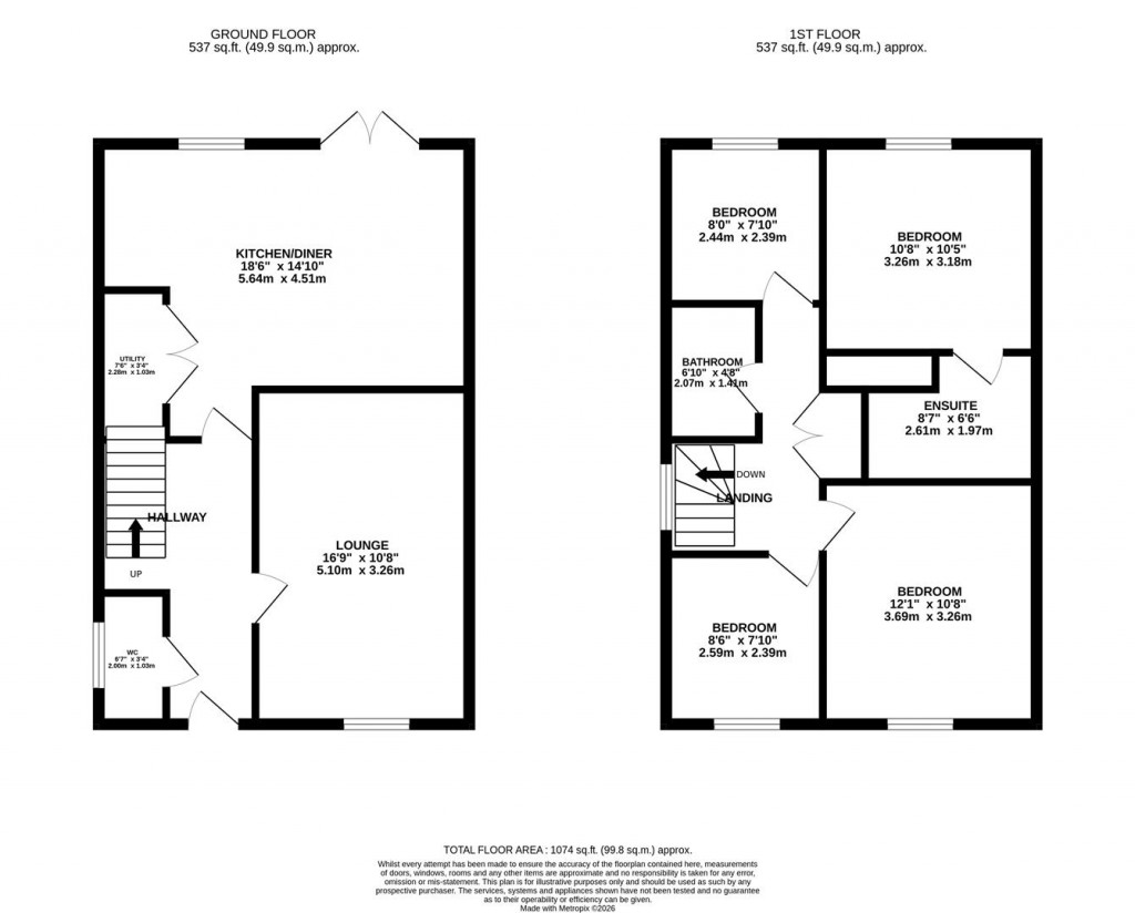 Floorplans For Garner Way, Fleckney