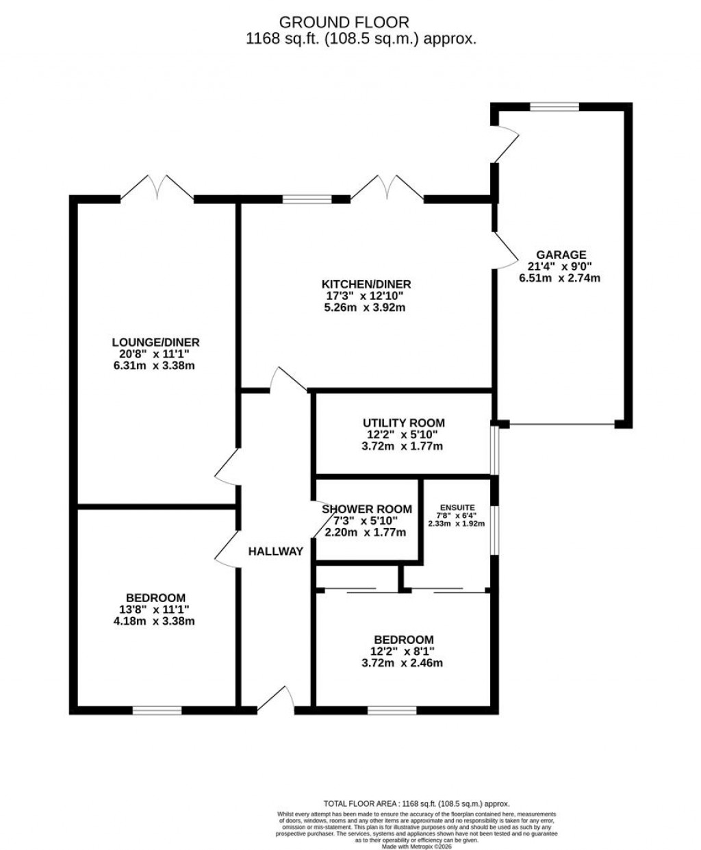 Floorplans For Doddington Road, Wellingborough