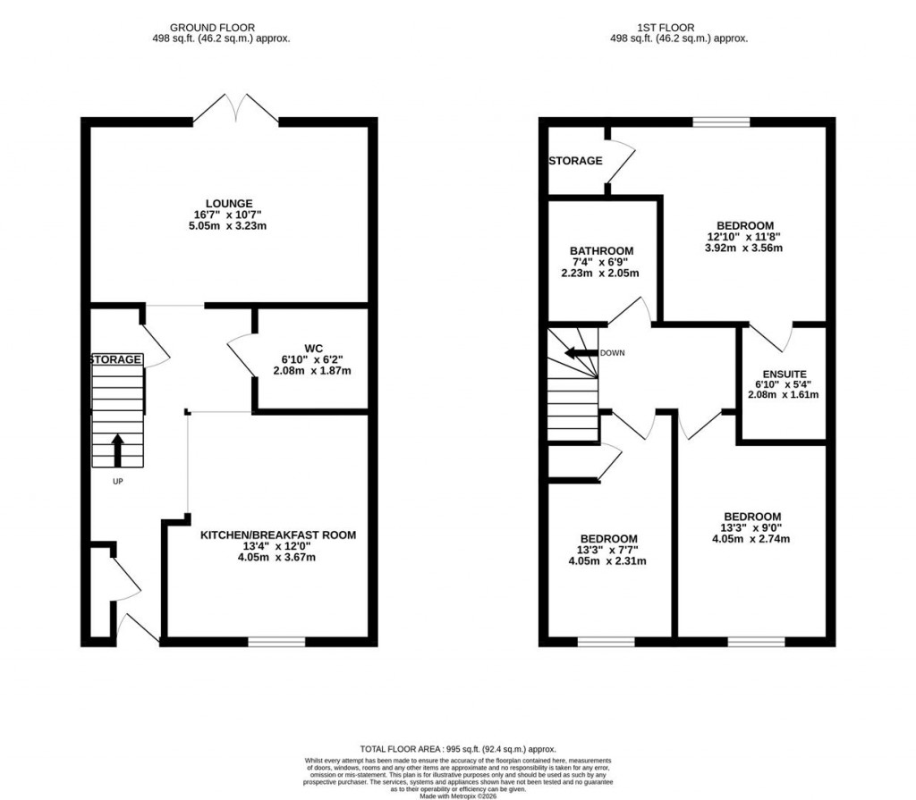 Floorplans For Eyam Close, Desborough, Kettering