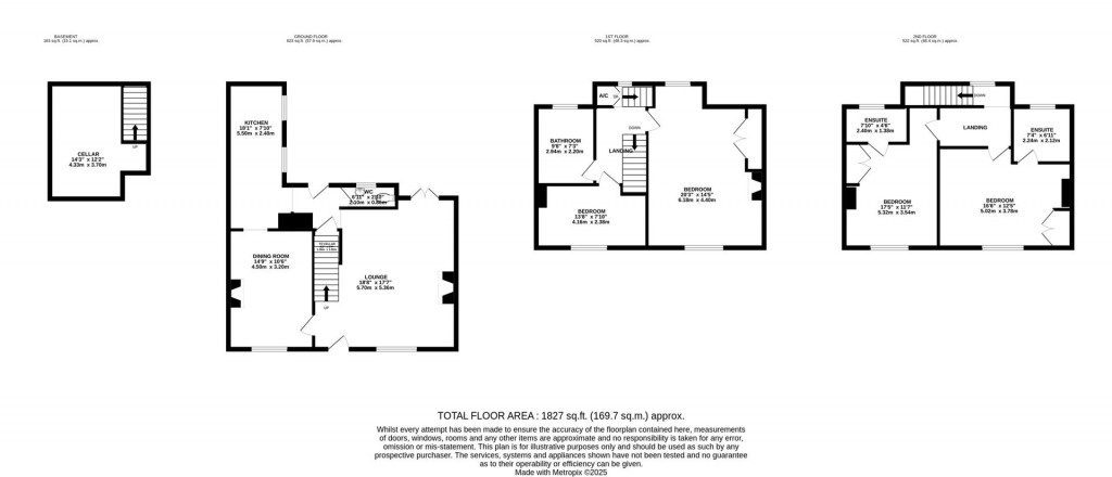 Floorplans For Hall Lane, Welford