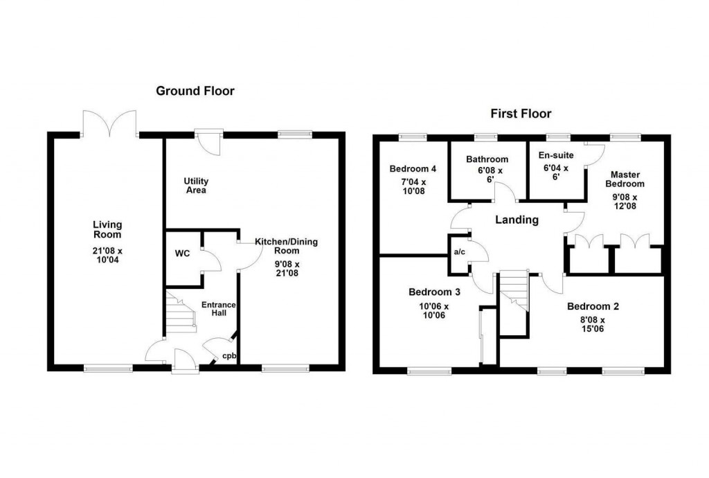 Floorplans For Hillary Close, Corby
