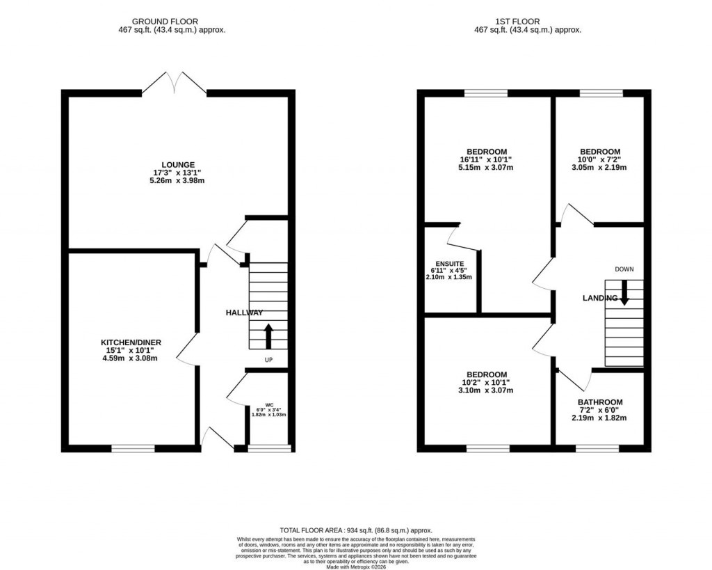 Floorplans For Buttercup Close, Raunds