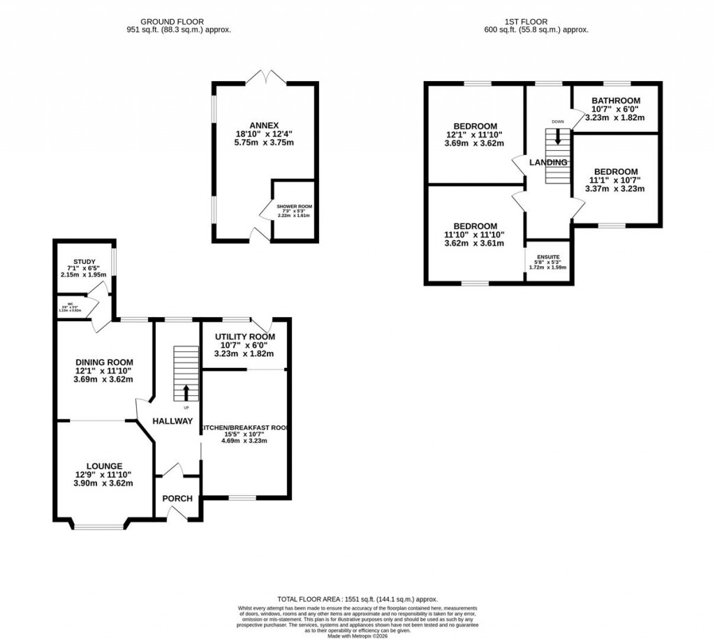 Floorplans For High Street, Finedon
