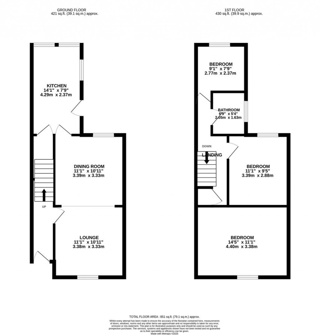 Floorplans For Princes Street, Kettering