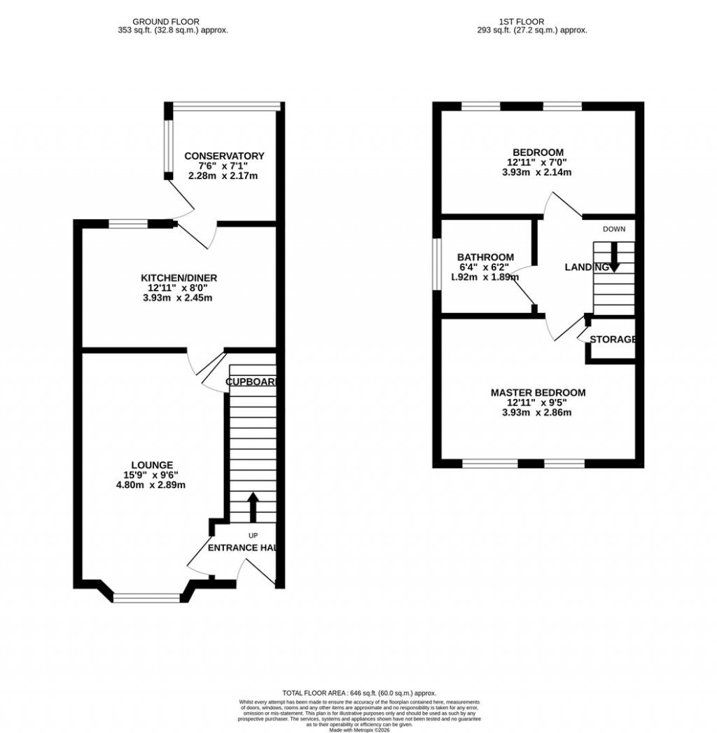 Floorplans For Sandpiper Close, Burton Latimer