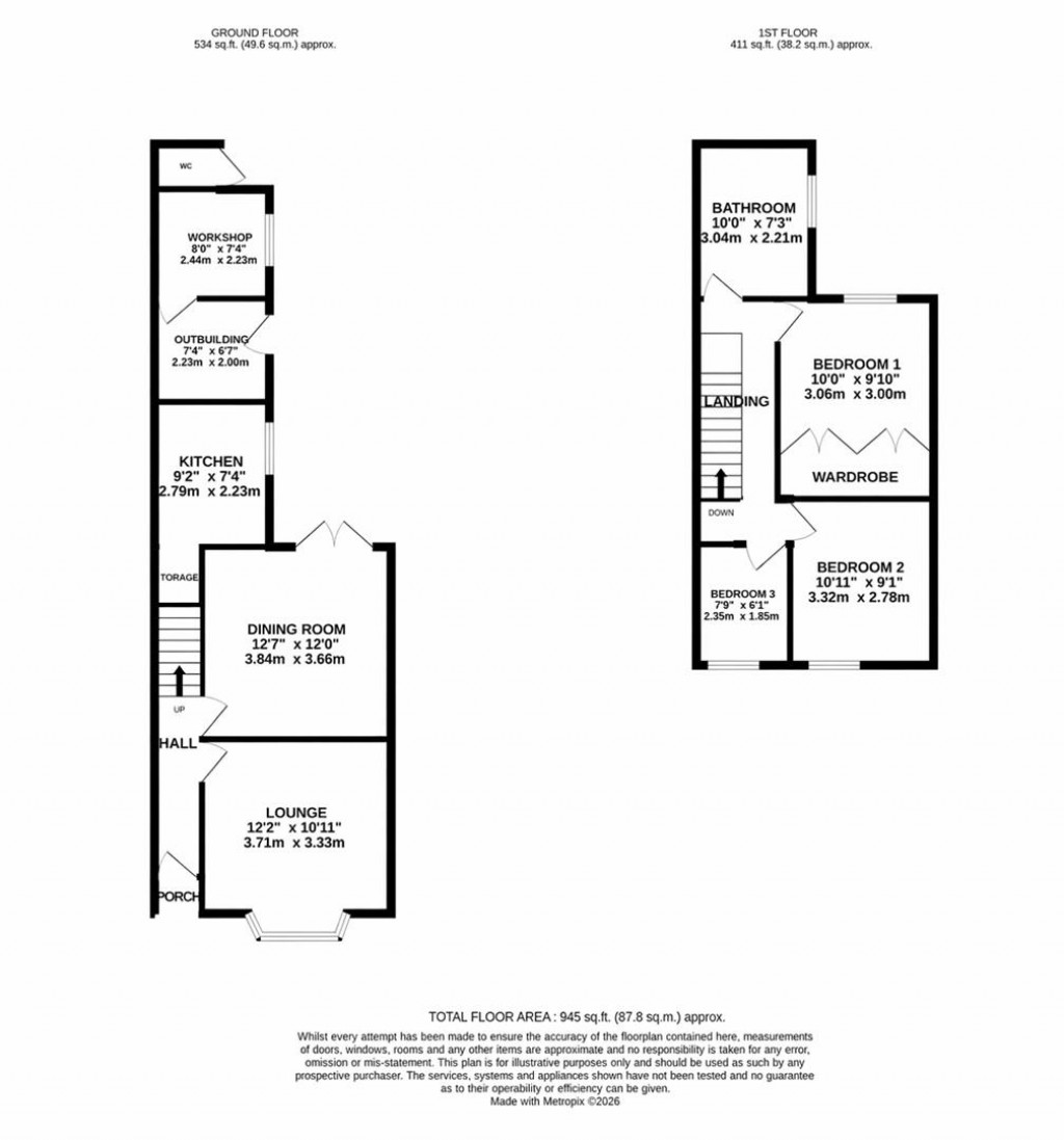 Floorplans For Queen Street, Rushden