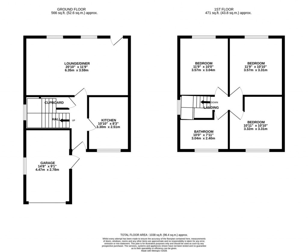 Floorplans For Rushmere Close, Islip
