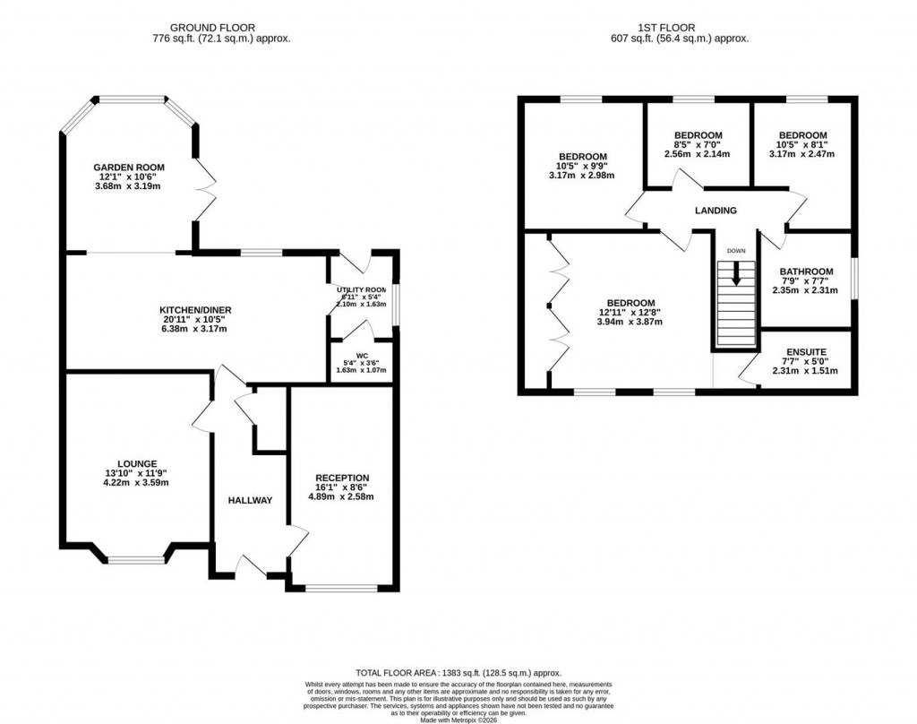 Floorplans For Diana Way, Burton Latimer