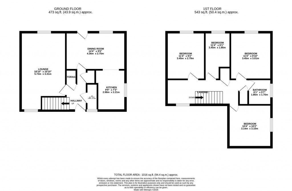 Floorplans For Shelley Road, Wellingborough