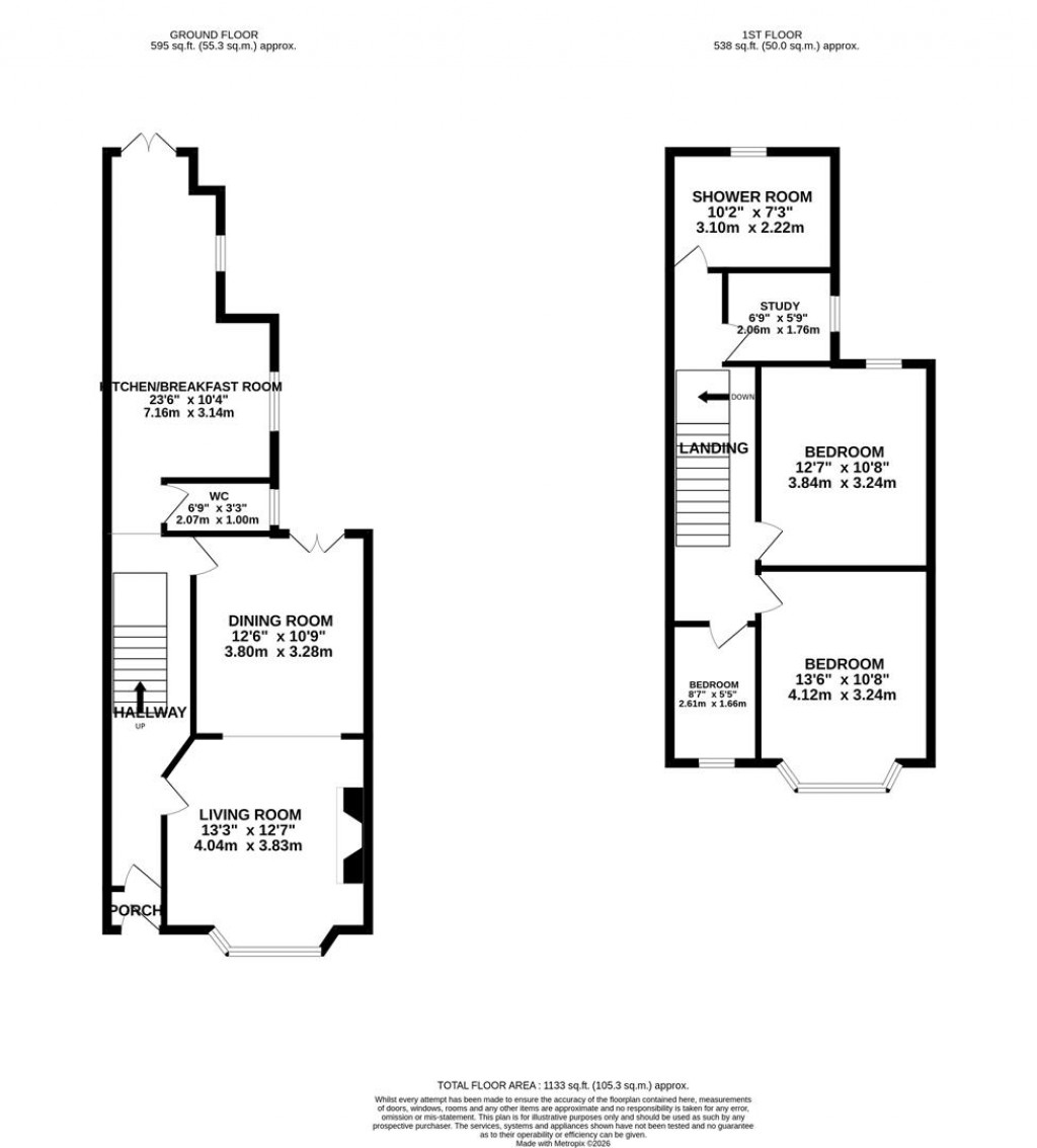 Floorplans For Roundhill Road, Kettering