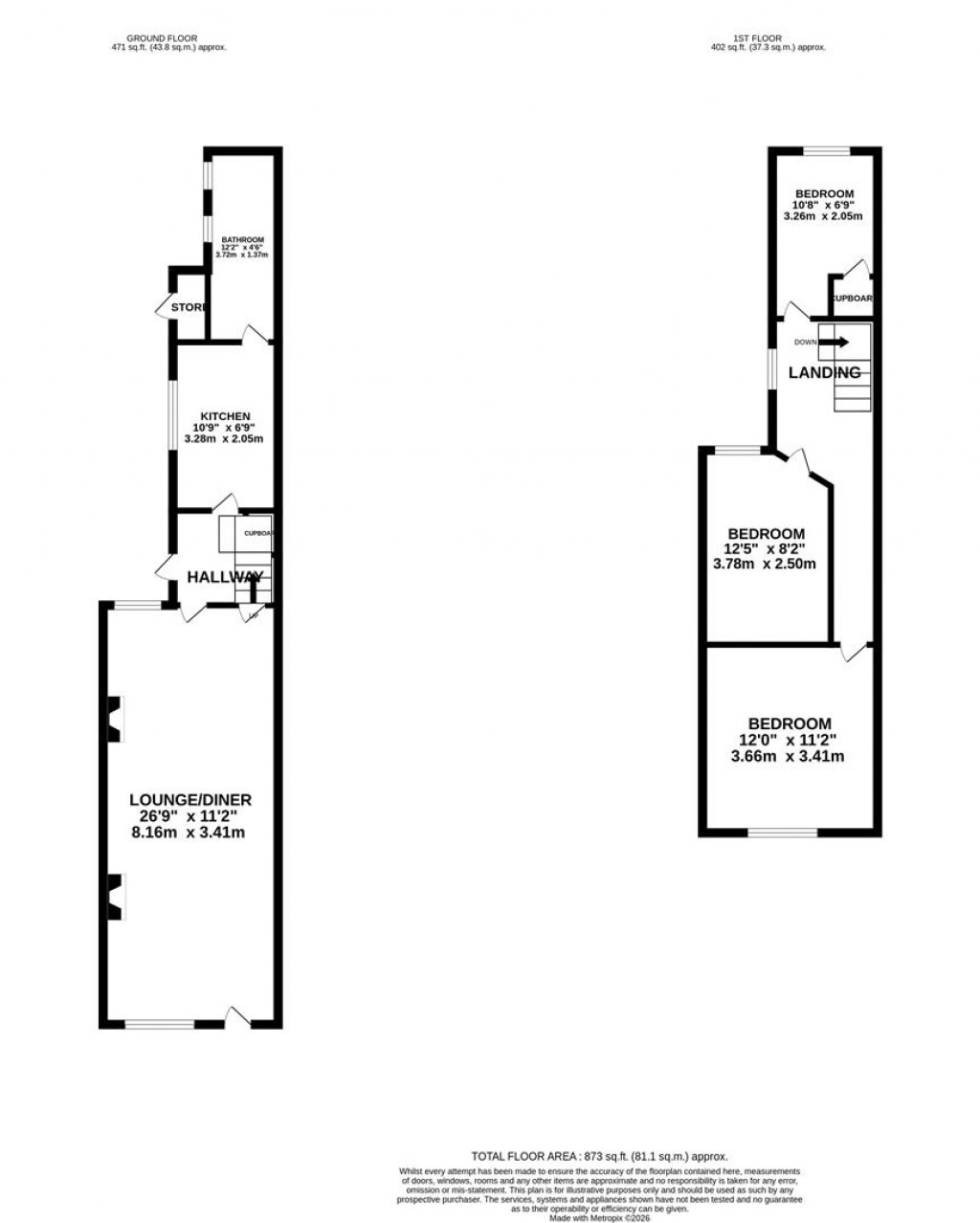 Floorplans For Logan Street, Market Harborough