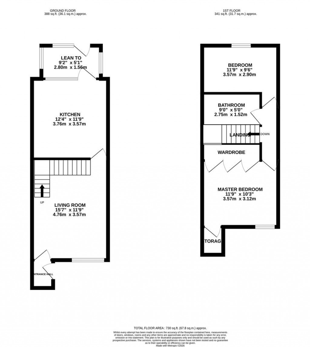 Floorplans For Melrose Close, Kettering