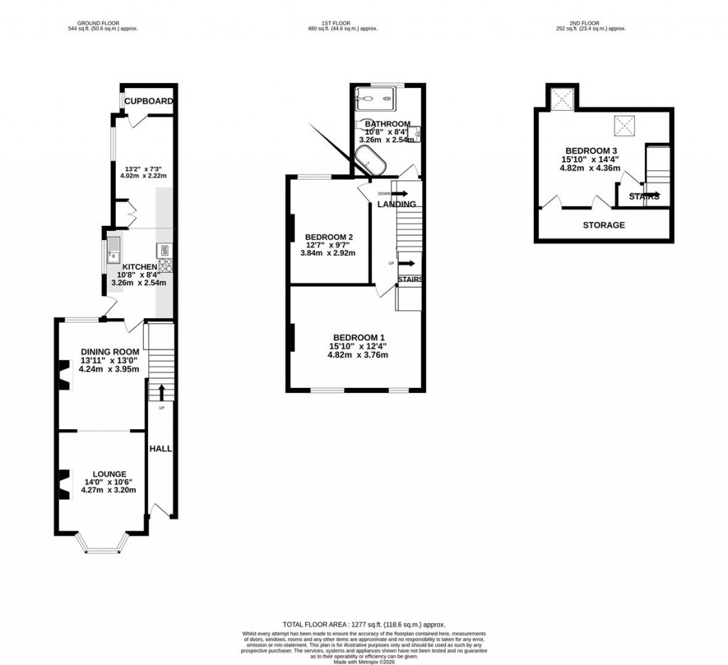 Floorplans For Fox Street, Rothwell, Kettering