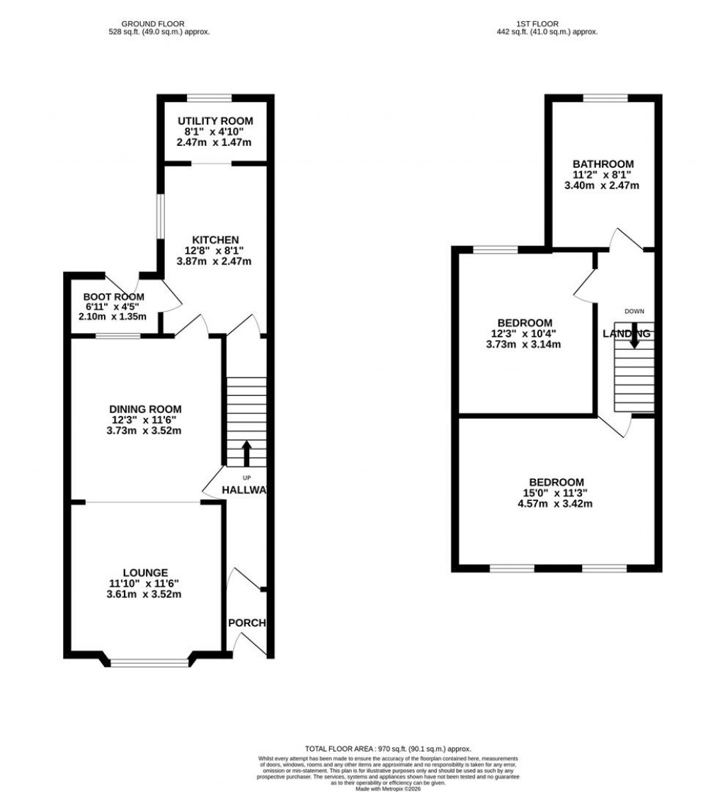 Floorplans For Newtown Road, Little Irchester, Wellingborough
