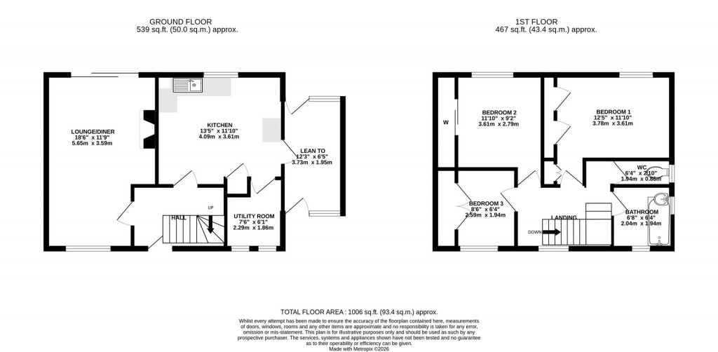Floorplans For Hertford Road, Kettering