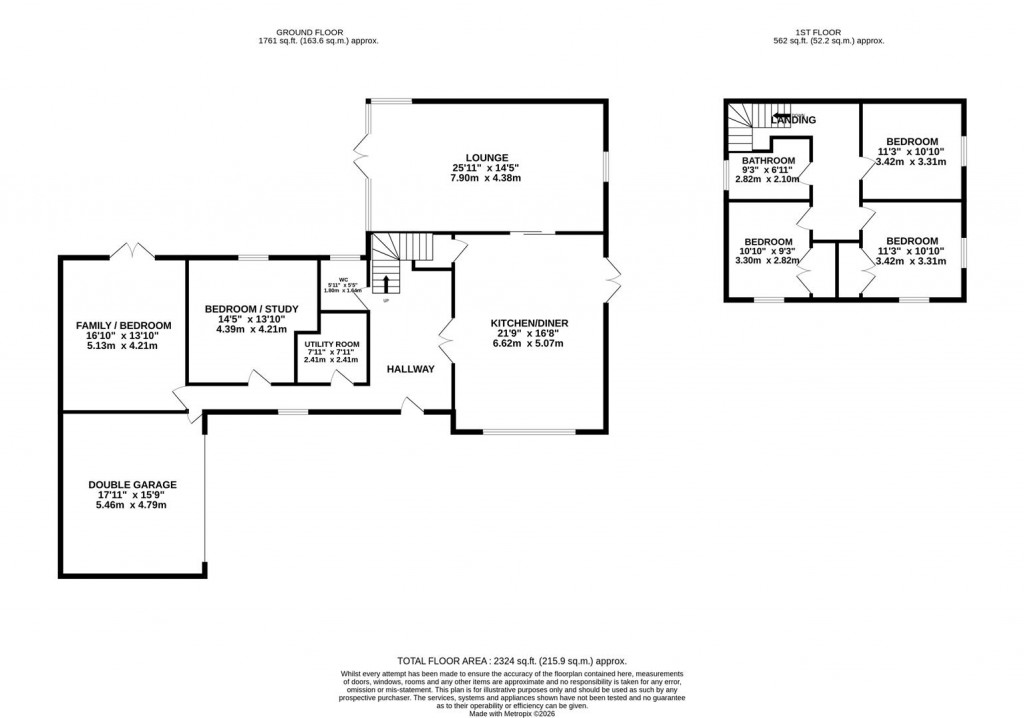 Floorplans For Grove Way, Finedon