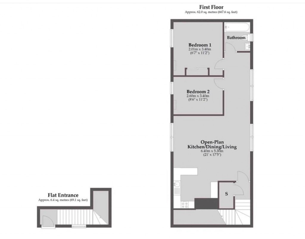 Floorplans For Westfields Terrace, Higham Ferrers