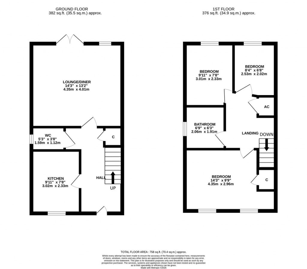 Floorplans For Walden Road, Burton Latimer