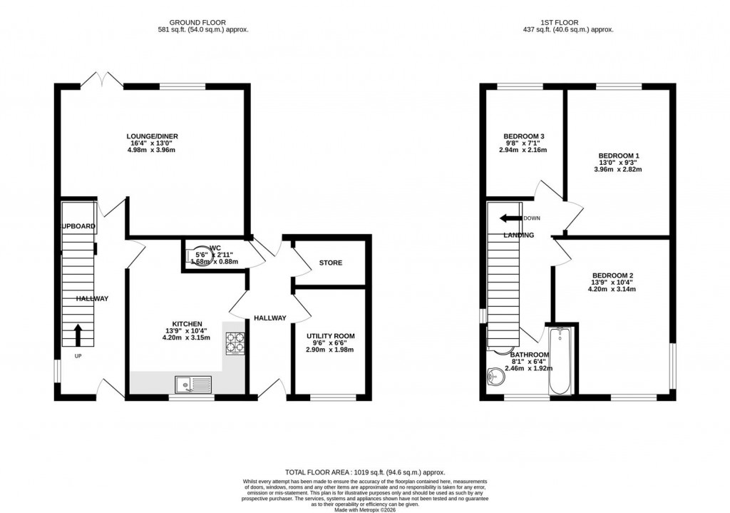 Floorplans For Ivy Road, Kettering