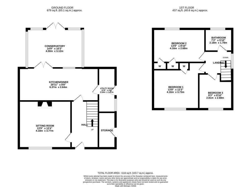 Floorplans For Dovedale Road, Corby