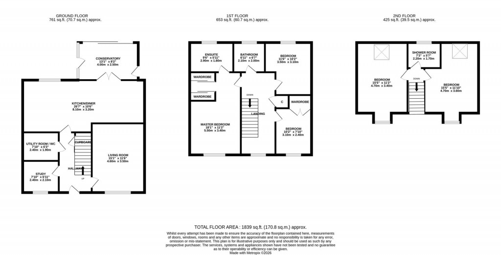 Floorplans For Cranford Road, Burton Latimer