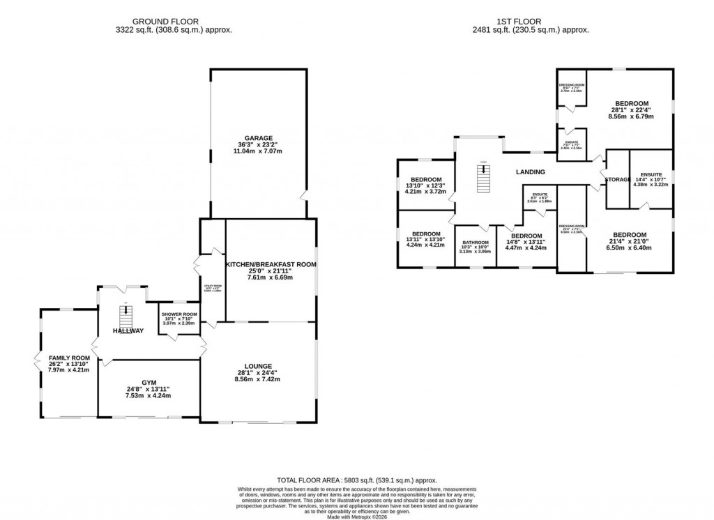 Floorplans For Dingley Manor, Market Harborough
