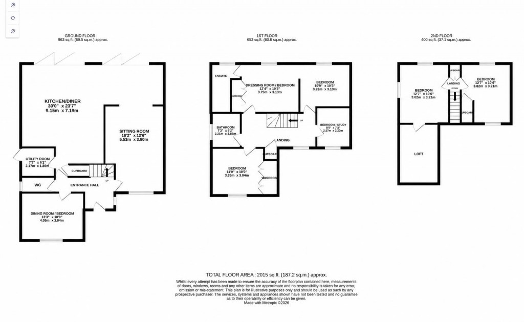 Floorplans For St. Crispin Crescent, Northampton