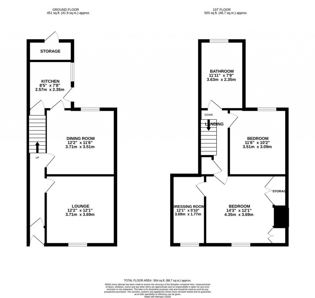 Floorplans For King Street, Kettering