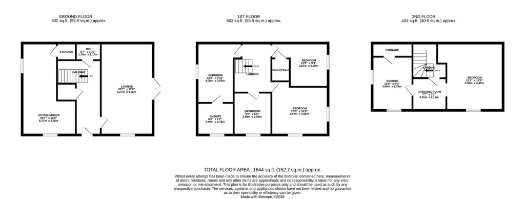 Floorplans For Ahern Close, Bozeat, Wellingborough
