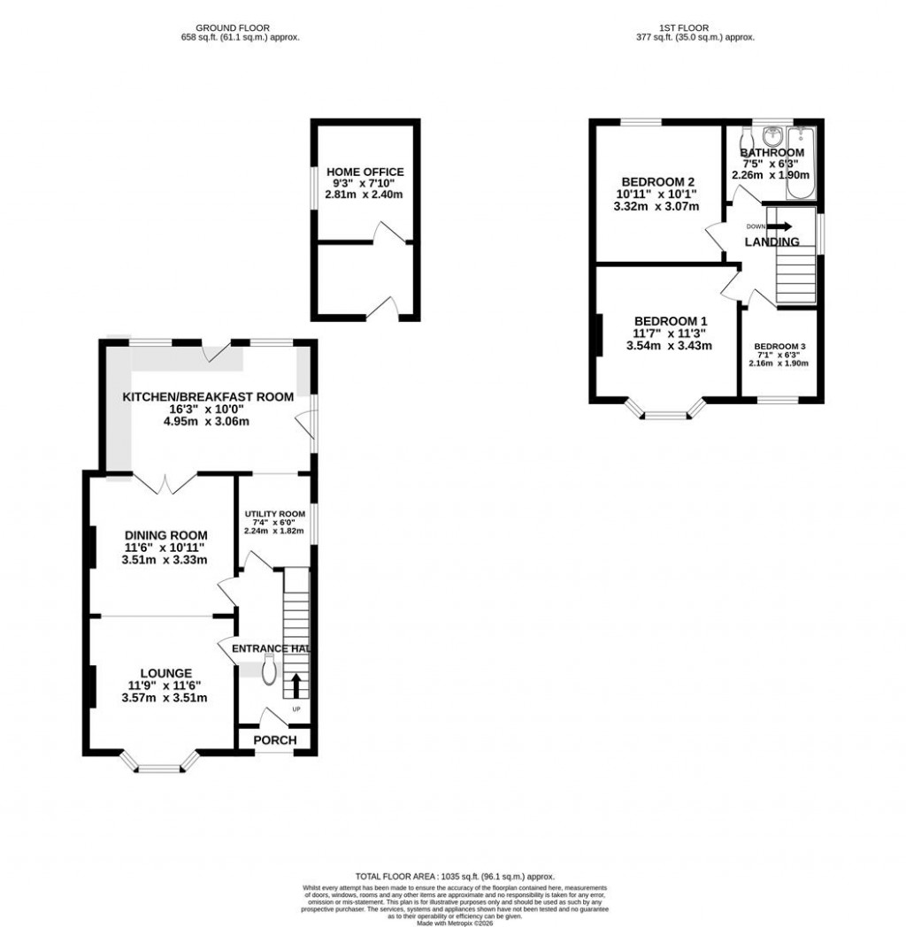 Floorplans For Russell Way, Higham Ferrers