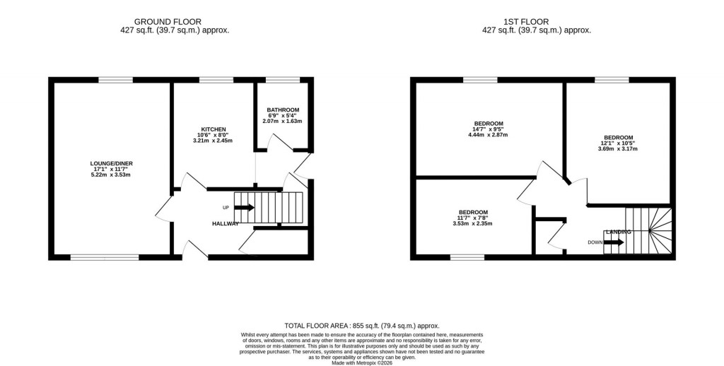 Floorplans For Swanspool Parade, Wellingborough