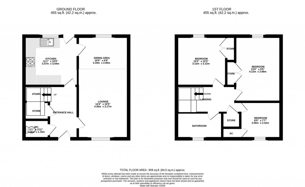 Floorplans For Ringway, Northampton