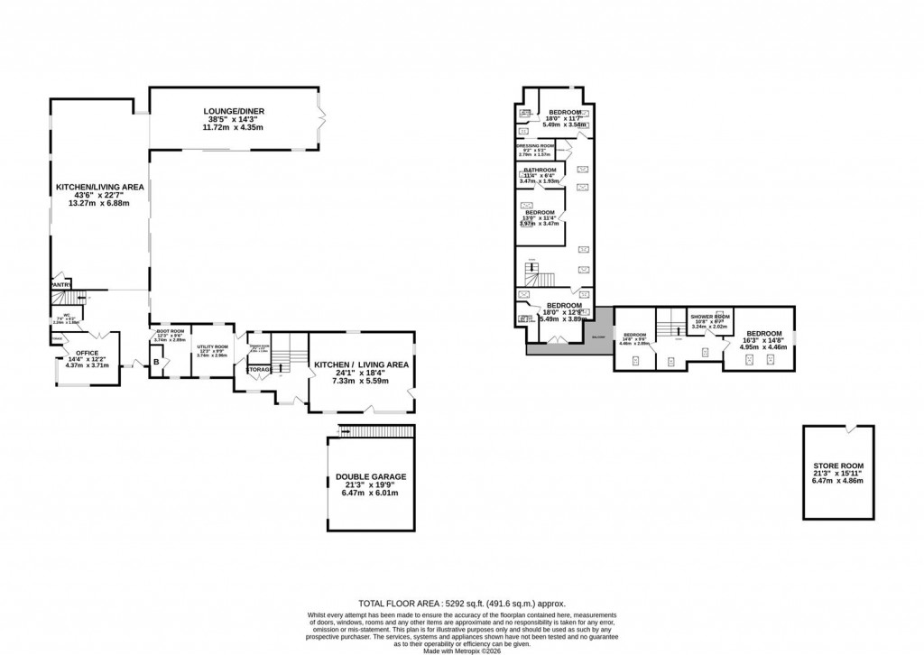 Floorplans For High Street, Brington, Huntingdon