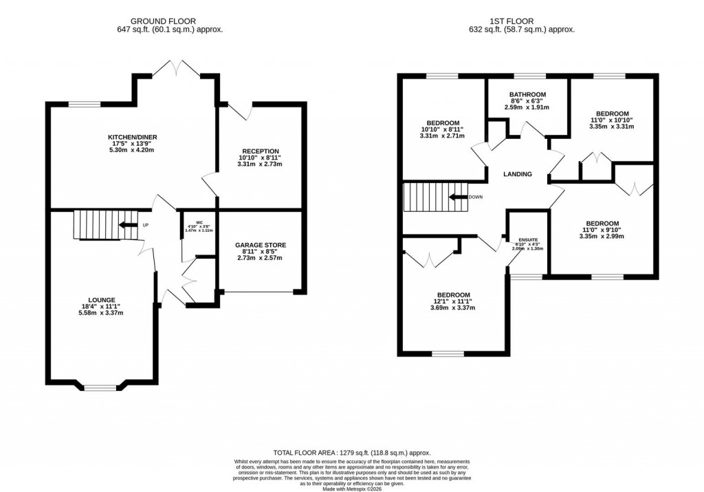 Floorplans For Bennett Road, Corby