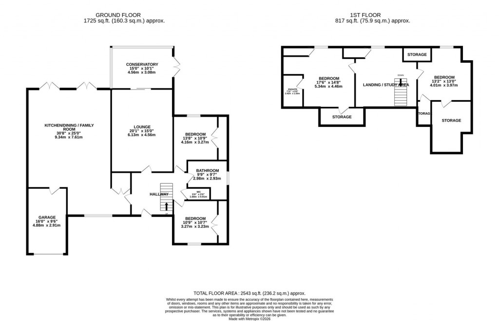 Floorplans For Bedford Road, Rushden