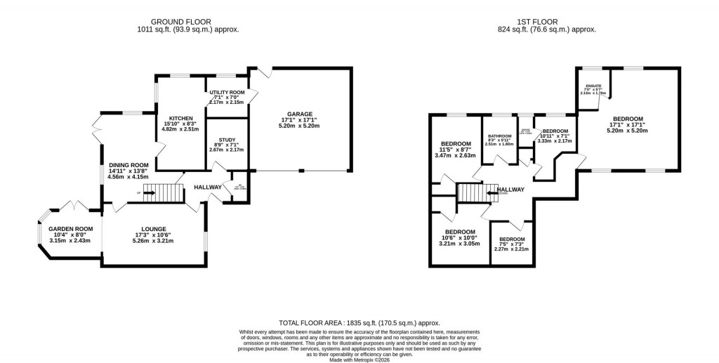 Floorplans For Troon Crescent, Wellingborough
