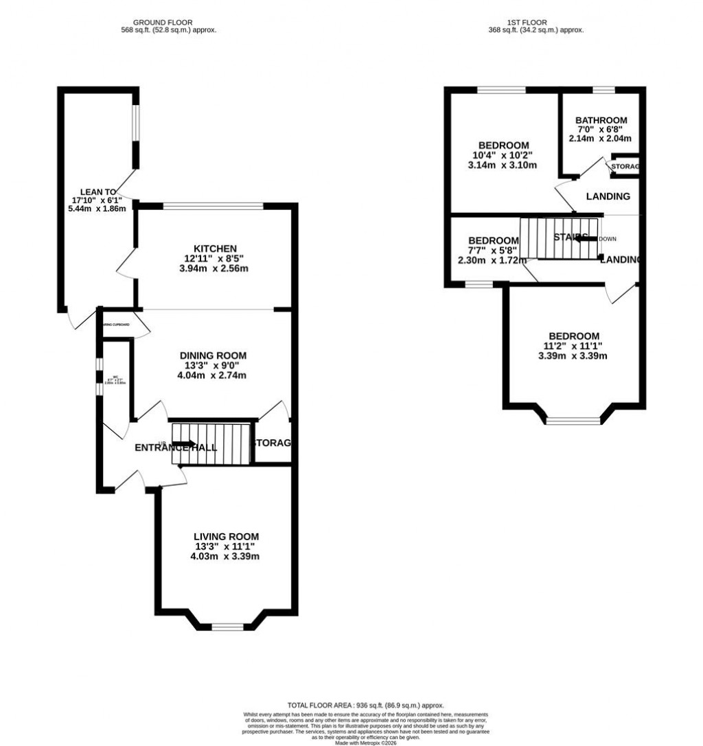 Floorplans For Belvedere Road, Kettering