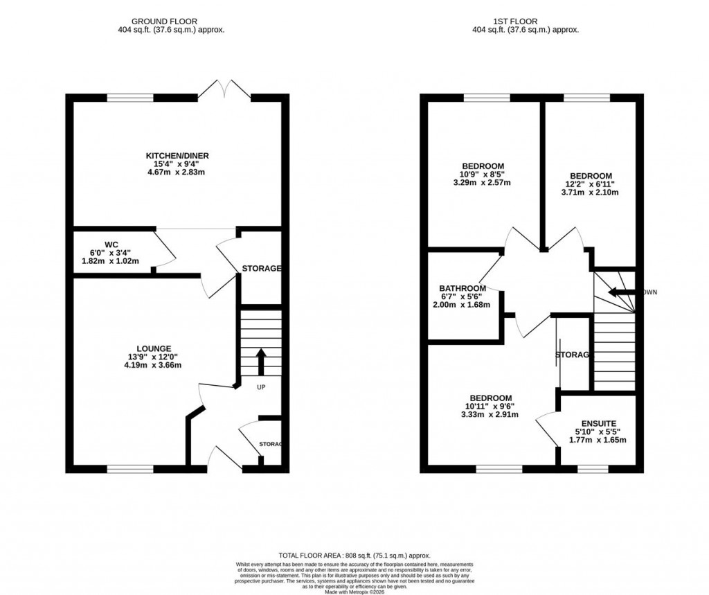 Floorplans For Taylor Drive, Kettering